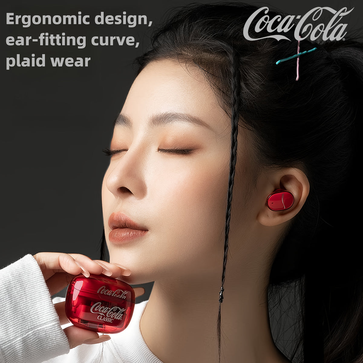 Coca-Cola Classic Edition True Wireless Earbuds – Limited Edition Translucent Red