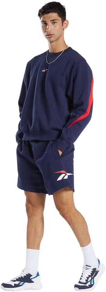 Reebok Men's Classic Vector Fleece Shorts – Navy Blue