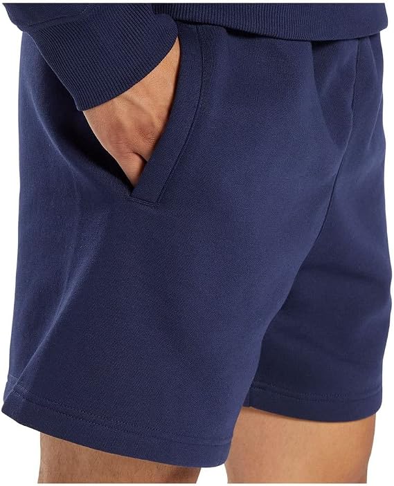 Reebok Men's Classic Vector Fleece Shorts – Navy Blue