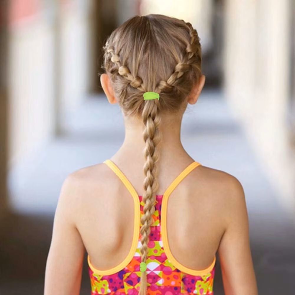 100 Piece Premium Multi-Color Soft Elastic Scrunchies Set Seamless Cotton Hair Ties