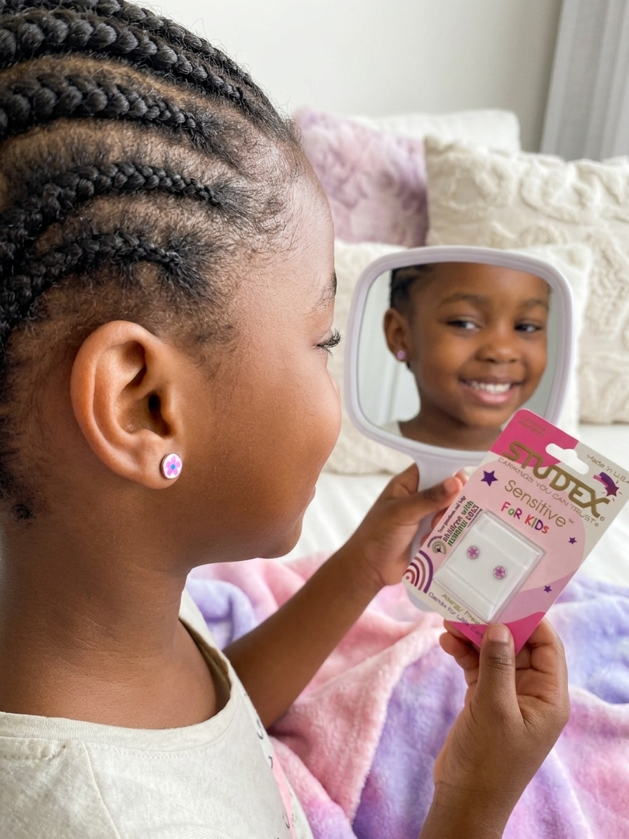 Studex Sensitive For Kids – Pink Flower Stud Earrings