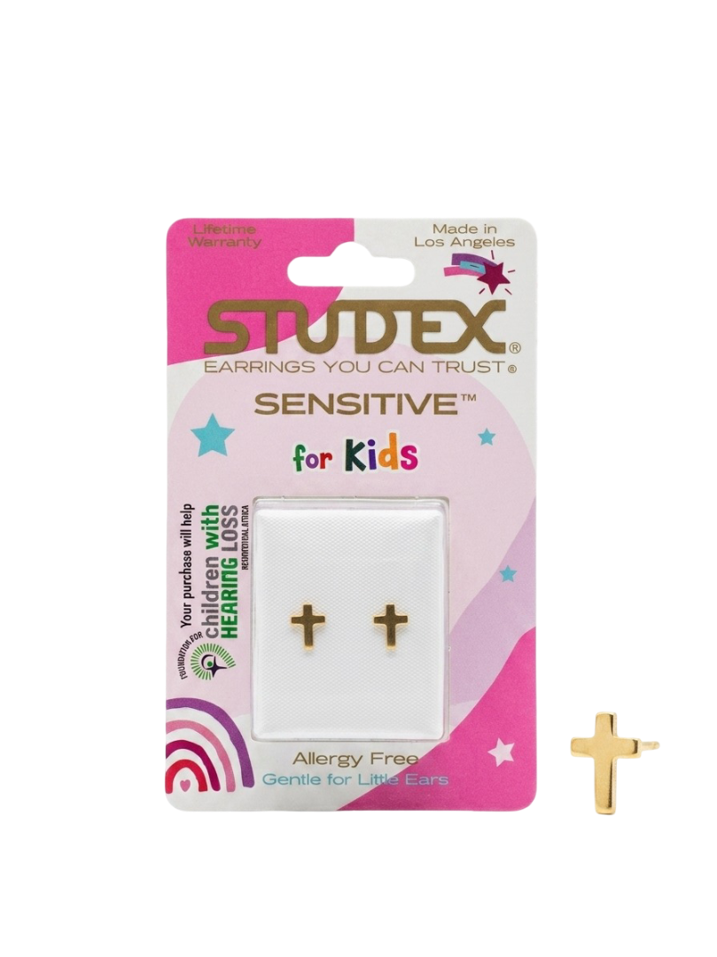 Studex Sensitive for Kids Cross Stud Earrings