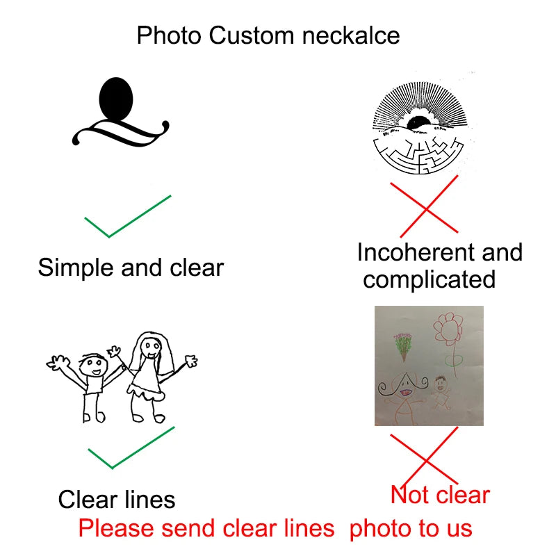 Custom Child’s Drawing Necklace – Your Child's Art in Real Gold & Silver
