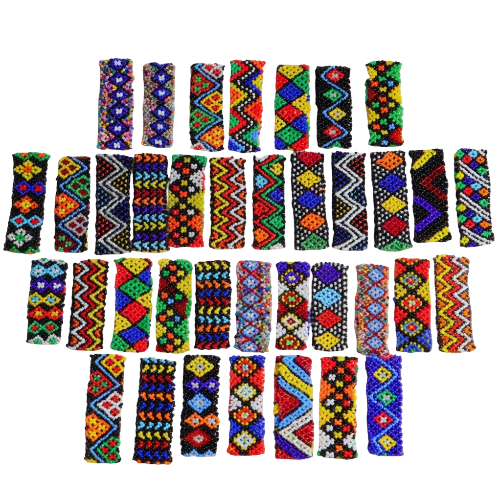Multi-Color Beaded Barrettes for Women