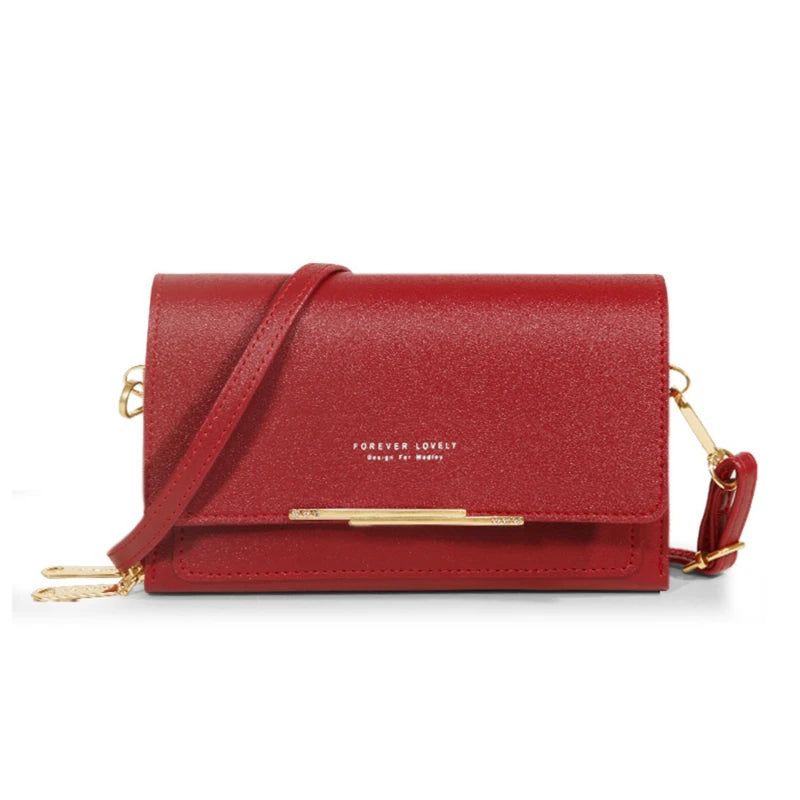 Forever Lovely Elegant Crossbody Wallet Purse & Phone Bag
