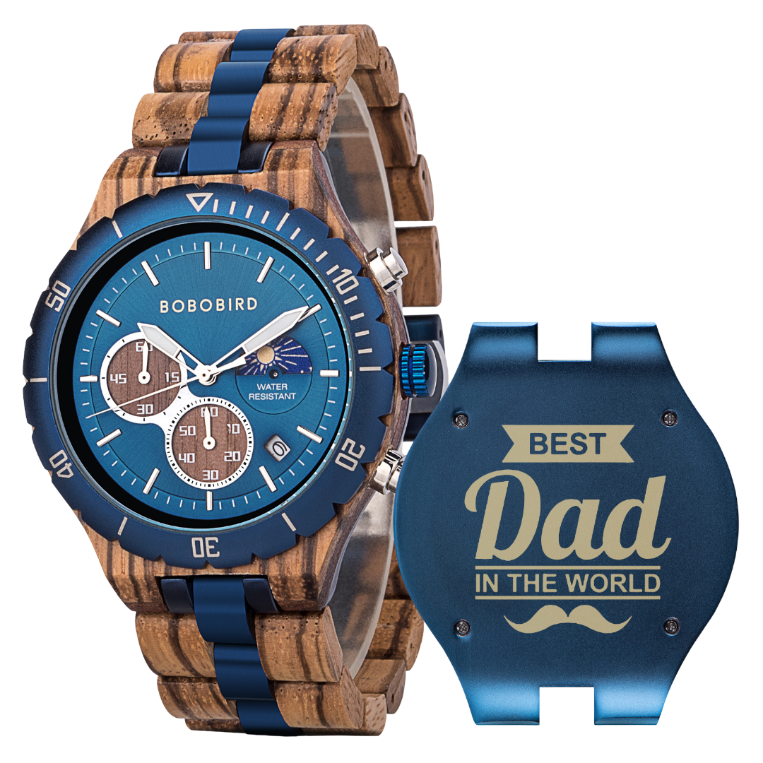 BOBO BIRD Personalized Men's Wooden Watch