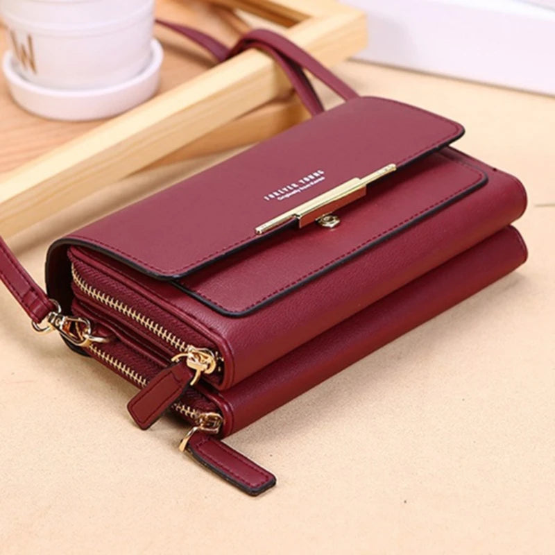 Forever Lovely Elegant Crossbody Wallet Purse & Phone Bag