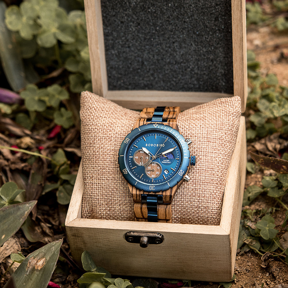 BOBO BIRD Personalized Men's Wooden Watch