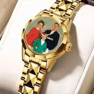Custom Photo Personalized Luxury Engraved Watch – Women's Bracelet Watches