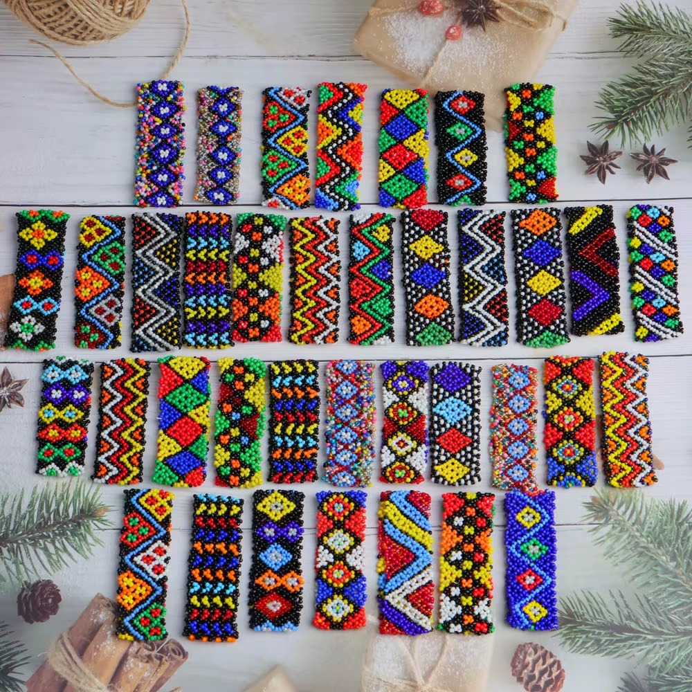 Multi-Color Beaded Barrettes for Women