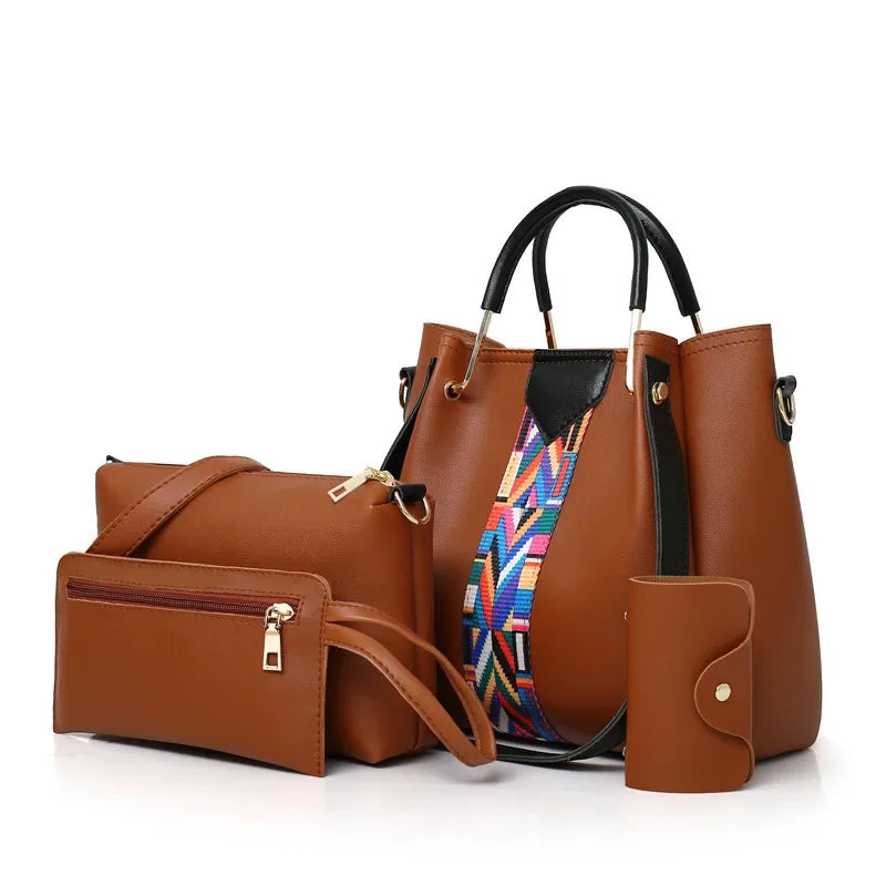 Luxury 4-Piece Women’s Handbag Set