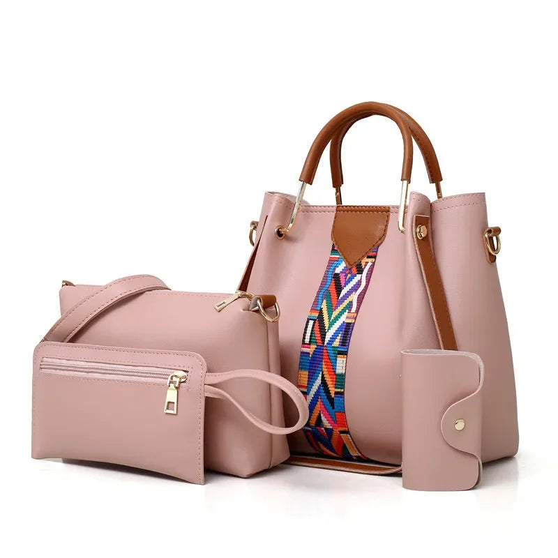 Luxury 4-Piece Women’s Handbag Set