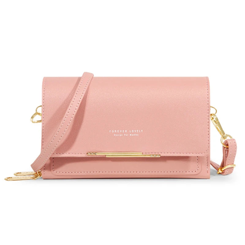 Forever Lovely Elegant Crossbody Wallet Purse & Phone Bag