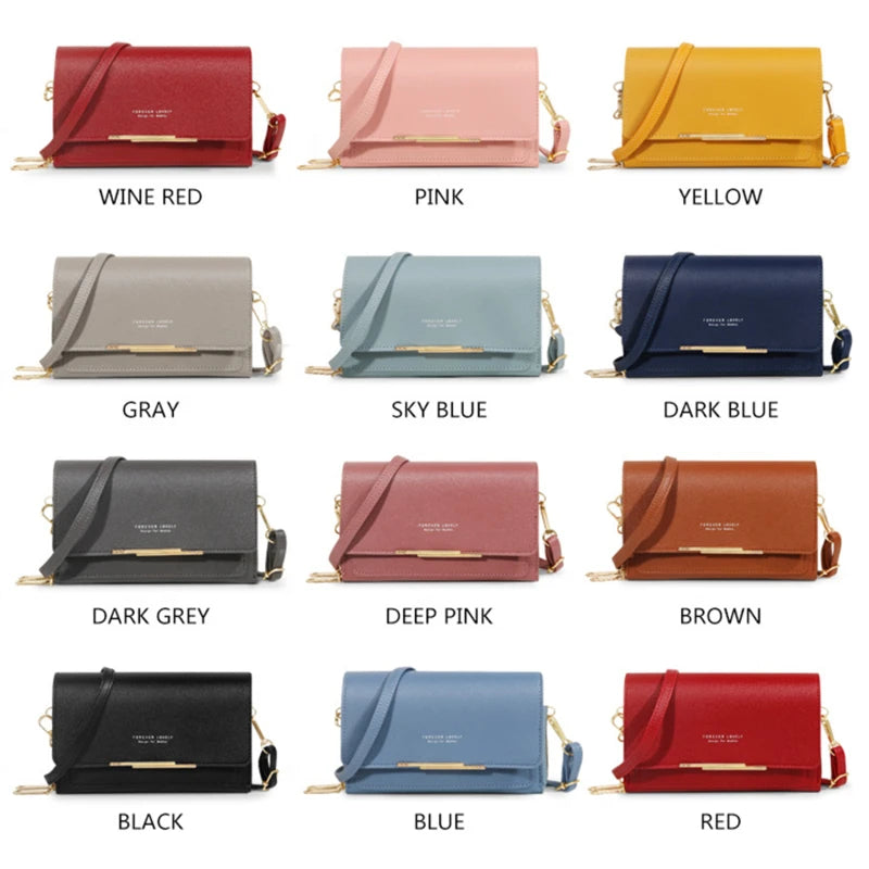 Forever Lovely Elegant Crossbody Wallet Purse & Phone Bag