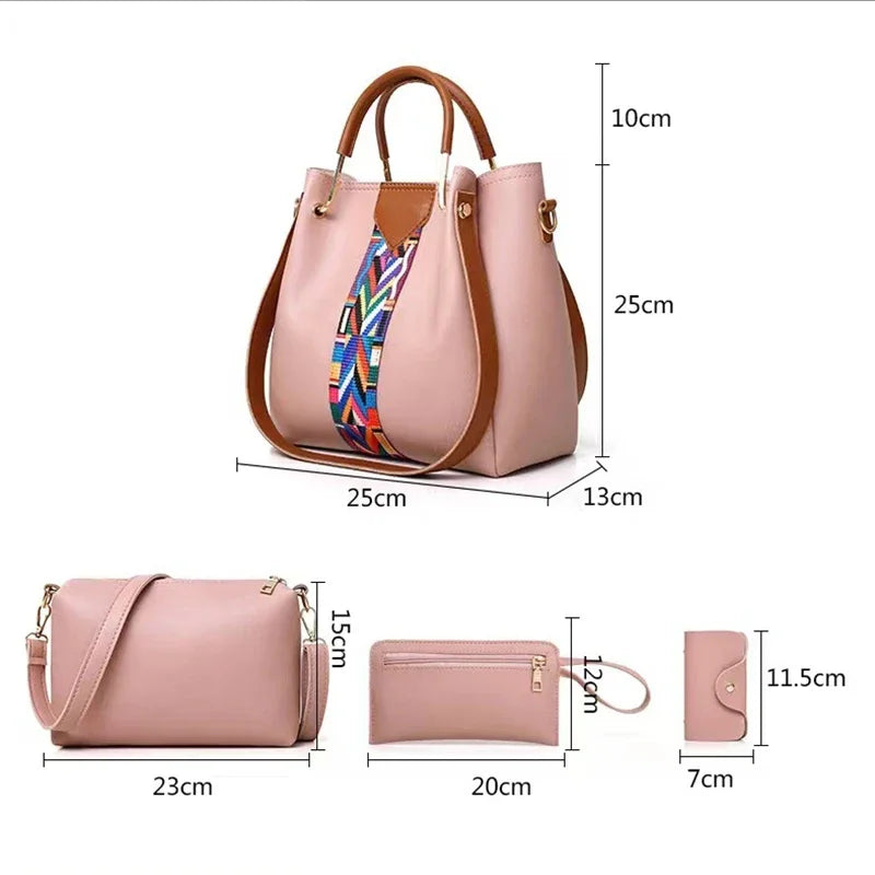 Luxury 4-Piece Women’s Handbag Set