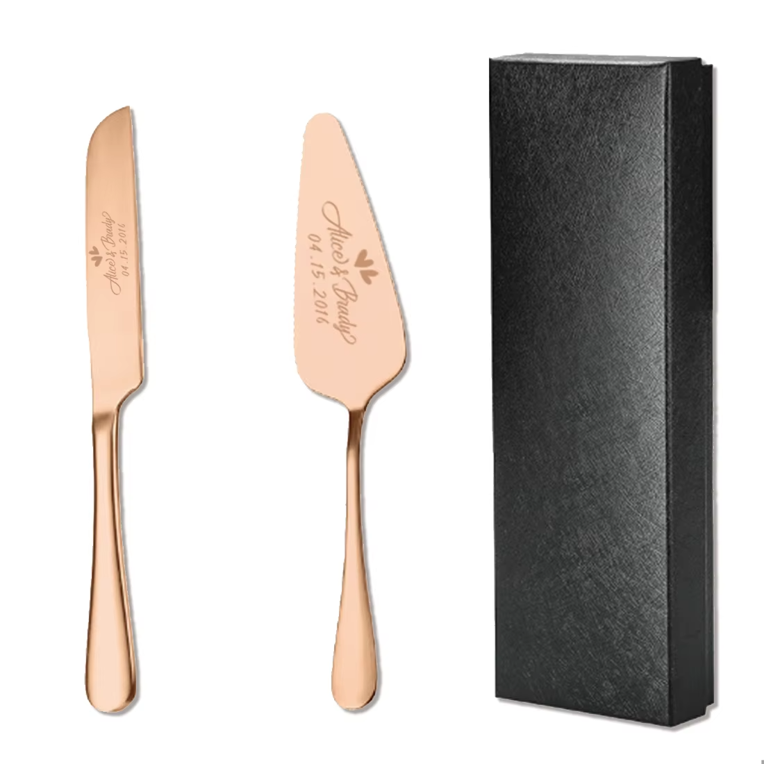 Personalized Wedding Cake Knife and Server Set