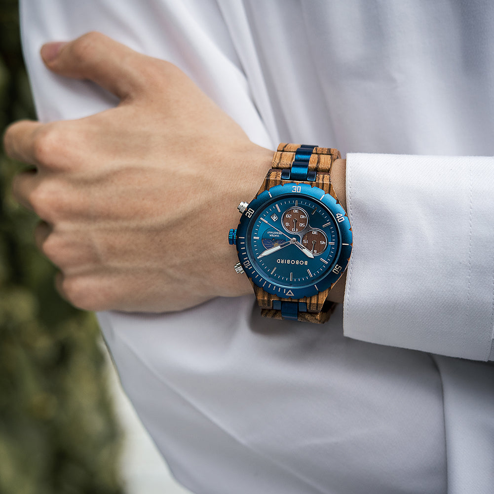 BOBO BIRD Personalized Men's Wooden Watch