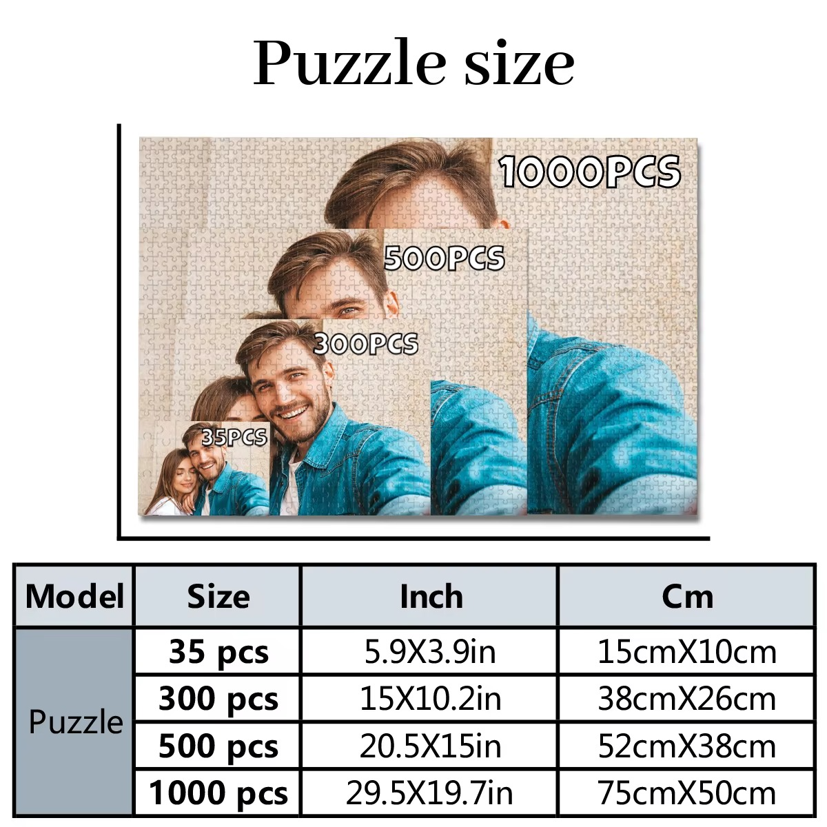 Custom Personalized Photo Jigsaw Puzzle for Adults