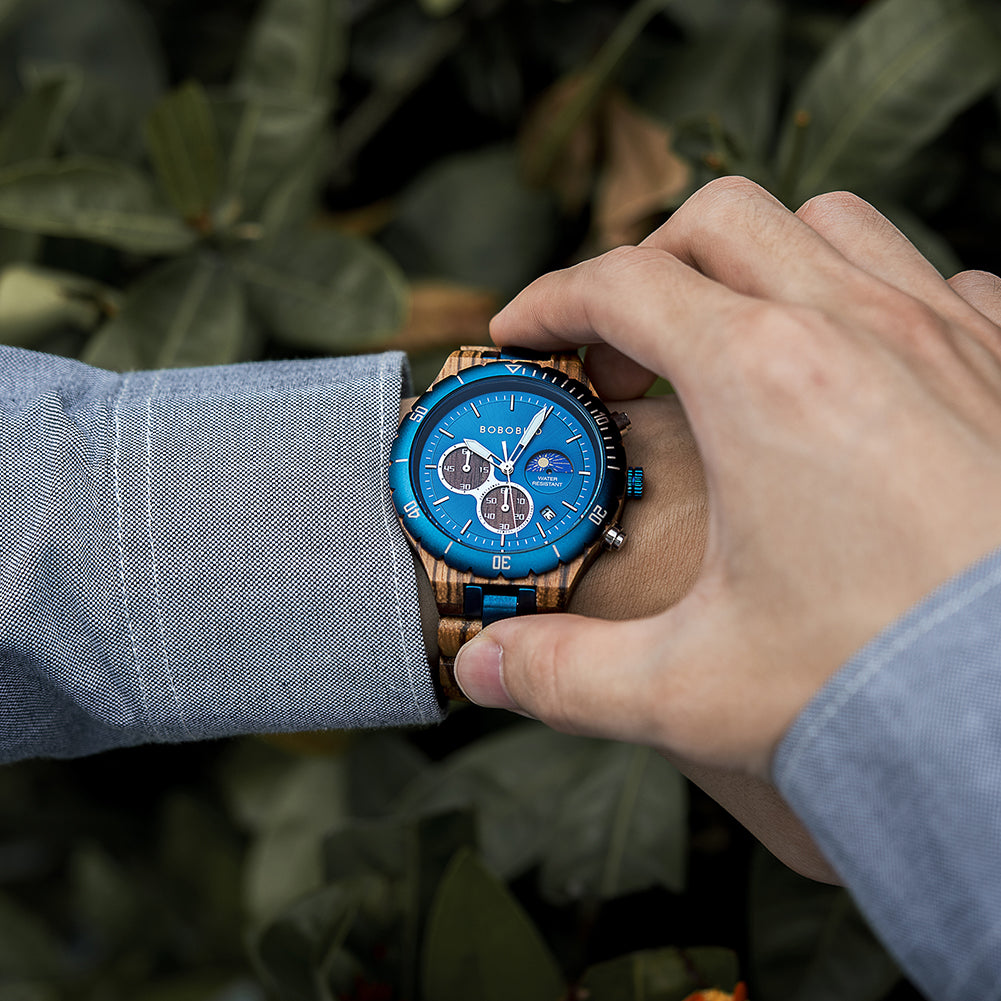 BOBO BIRD Personalized Men's Wooden Watch