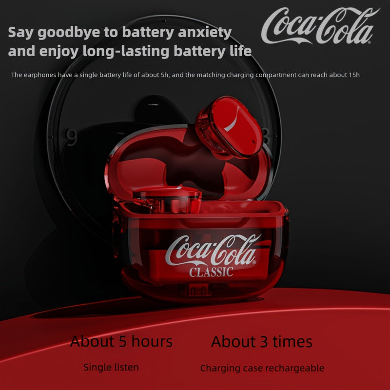 Coca-Cola Classic Edition True Wireless Earbuds – Limited Edition Translucent Red