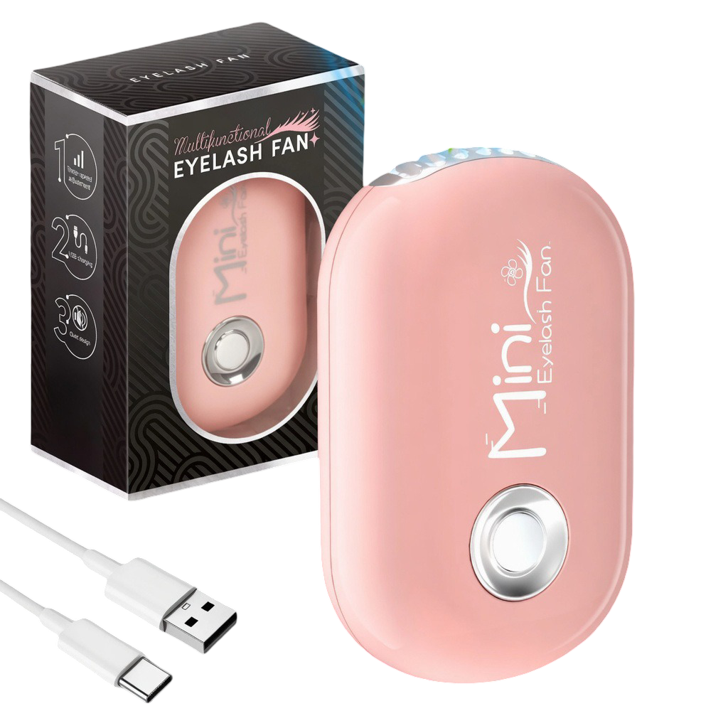 Portable Mini Eyelash Fan Dryer – Rechargeable USB Extension Drying Fan