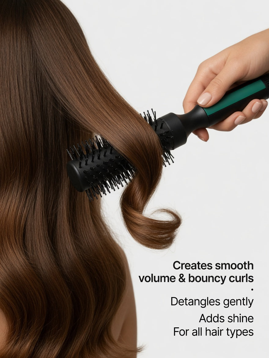 Anti-Static Styling Comb Professional Round Quiff Roller Hairbrush