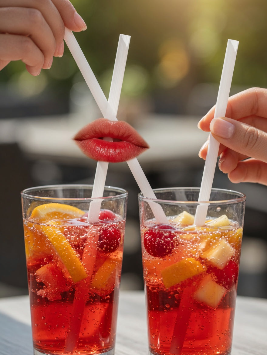 Flexible Clear Plastic Drinking Straws (Pack of 100)