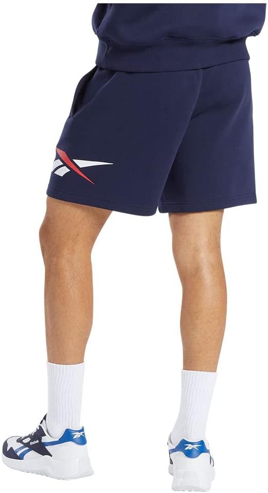 Reebok Men's Classic Vector Fleece Shorts – Navy Blue
