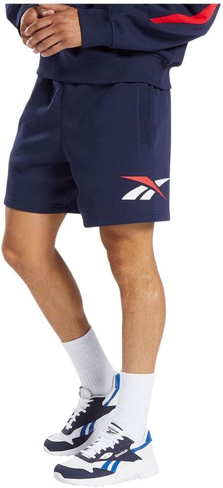 Reebok Men's Classic Vector Fleece Shorts – Navy Blue