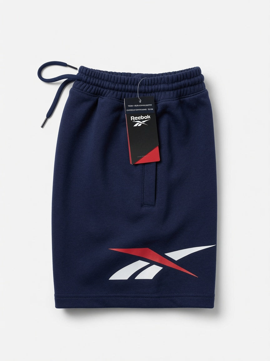 Reebok Men's Classic Vector Fleece Shorts – Navy Blue