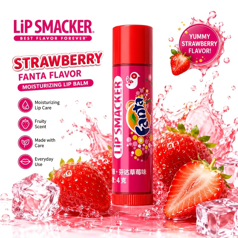 Lip Smacker 2 Pack Soda Pop Flavored Lip Balm Duo – Fanta Strawberry & Coca-Cola Cherry
