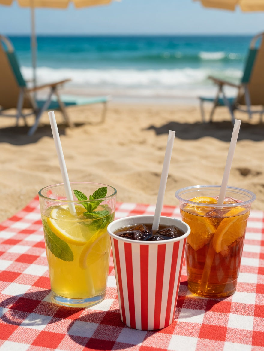 Flexible Clear Plastic Drinking Straws (Pack of 100)