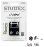 Studex® Deluxe Multi-Color Crystal Flower Stud Earrings – Surgical Stainless Steel