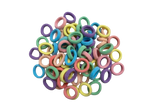 100 Piece Premium Multi-Color Soft Elastic Scrunchies Set Seamless Cotton Hair Ties