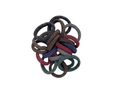 Premium Shimmer Elastic Hair Ties – Multi-Color Seamless Scrunchie Set