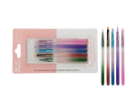 Bling Girl 5-Piece Professional Nail Art Brush Set – Multi-Tip Precision Design Kit