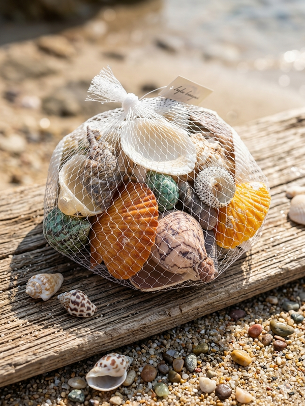 Natural Mixed Sea Shell Set for Crafts, Home Decor & Aquariums