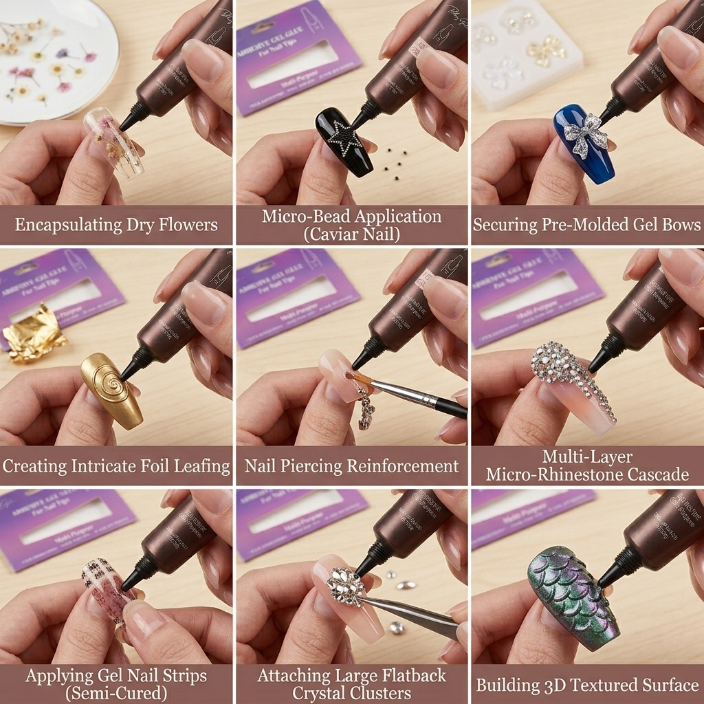Bling Girl Multi-Purpose Adhesive Gel Glue for Nail Tips & 3D Art