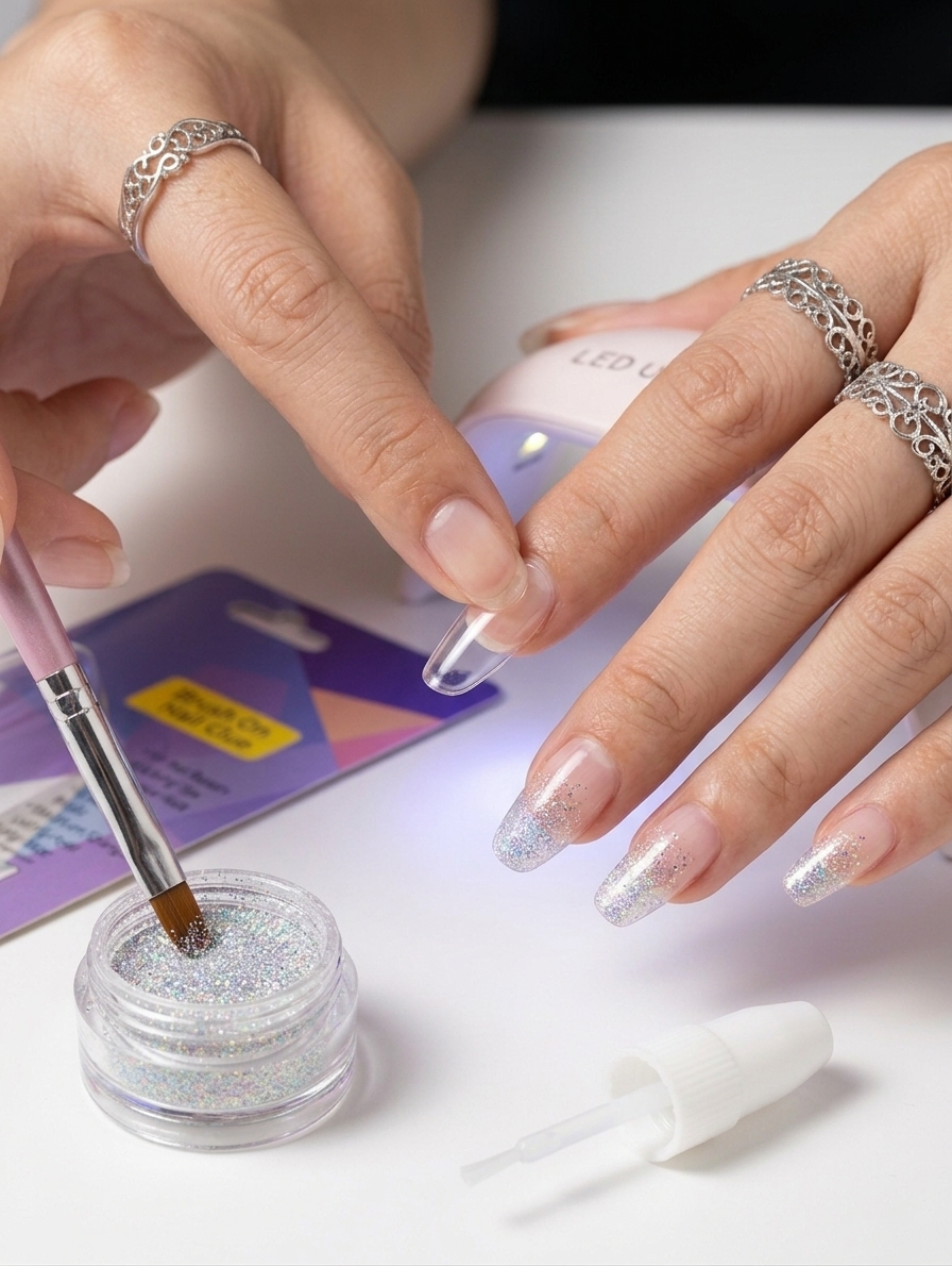 MIRAGE Professional Brush-On Nail Glue – Maximum Strength Adhesive for Nail Repairs, Tips, and Wraps (10g)