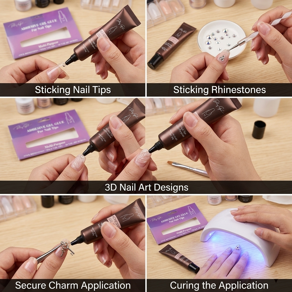 Bling Girl Multi-Purpose Adhesive Gel Glue for Nail Tips & 3D Art