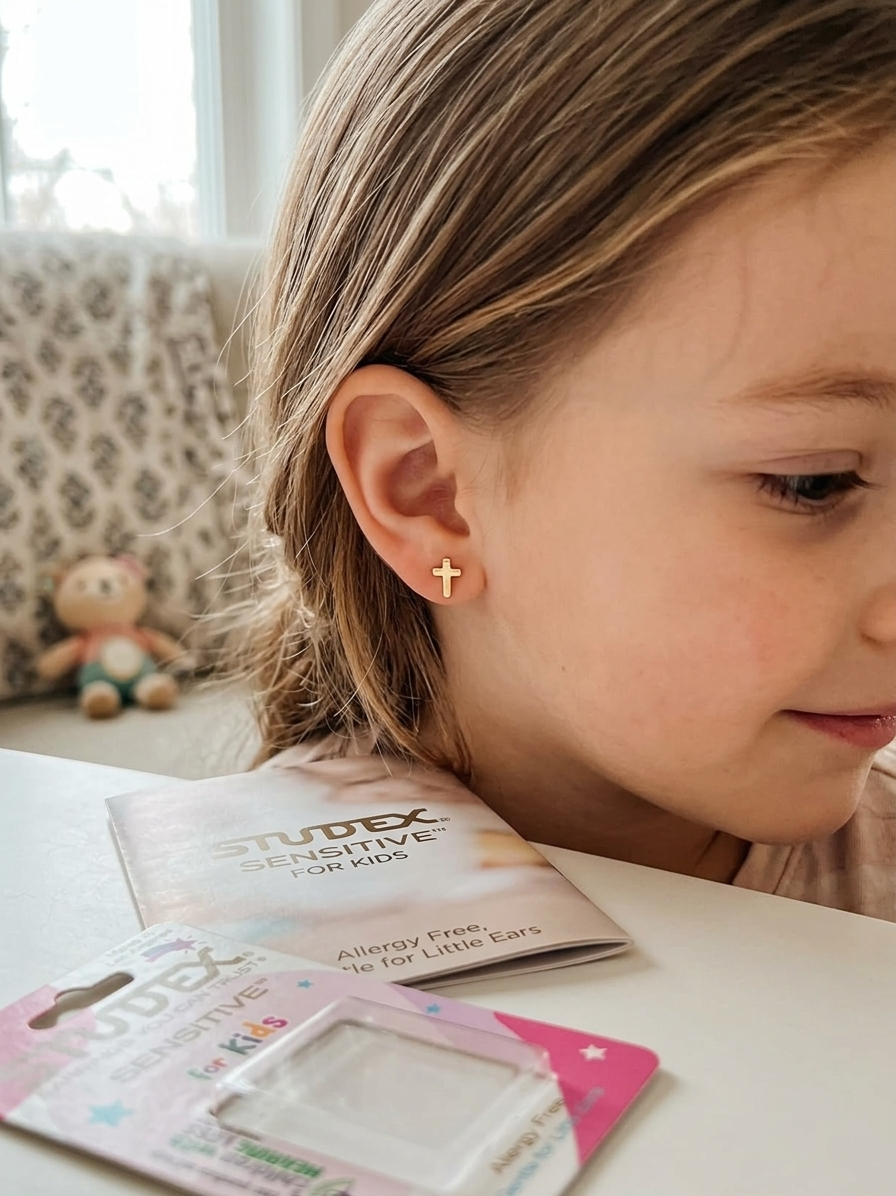 Studex Sensitive for Kids Cross Stud Earrings
