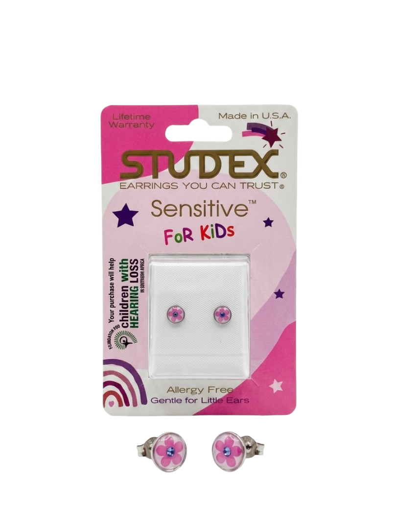 Studex Sensitive For Kids – Pink Flower Stud Earrings