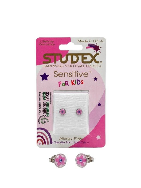 Studex Sensitive For Kids – Pink Flower Stud Earrings