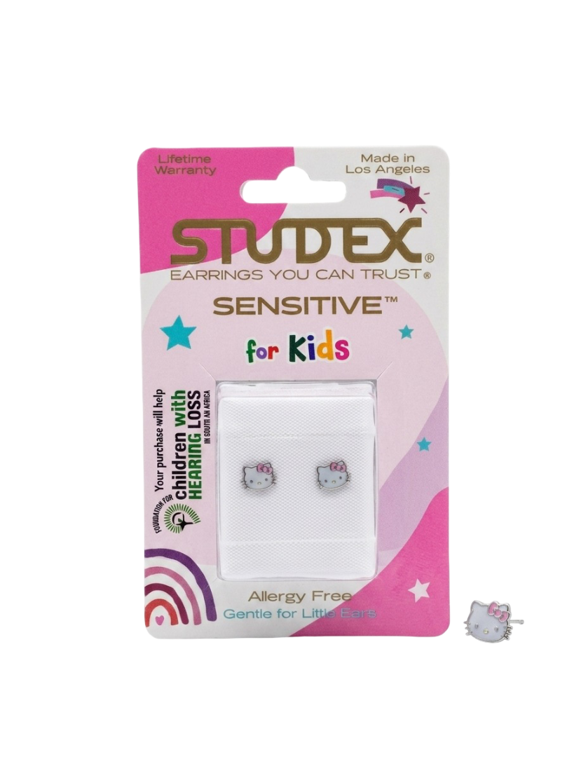 Studex Sensitive™ for Kids – Allergy-Free Kitten Face Stud Earrings