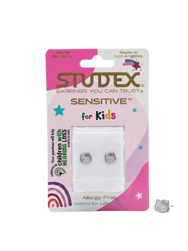 Studex Sensitive™ for Kids – Allergy-Free Kitten Face Stud Earrings