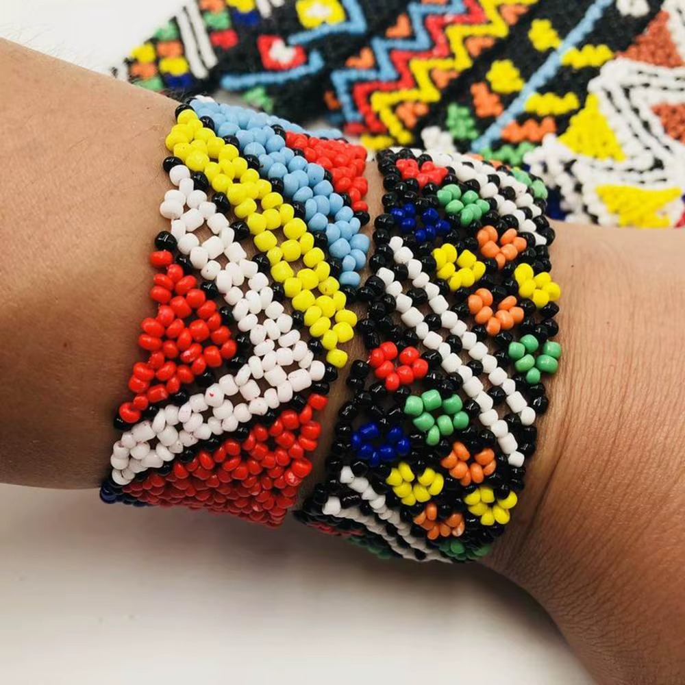 Multi-Color Beaded Barrettes for Women