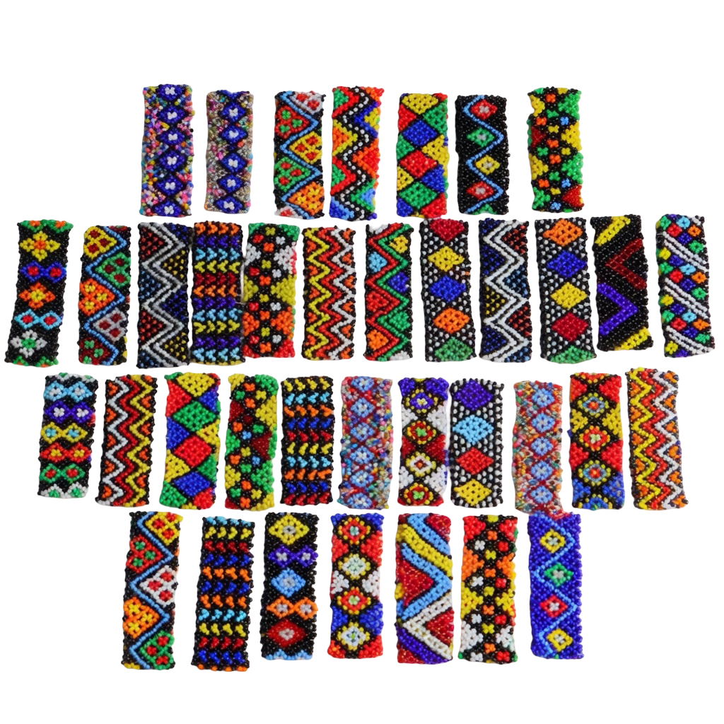 Multi-Color Beaded Barrettes for Women