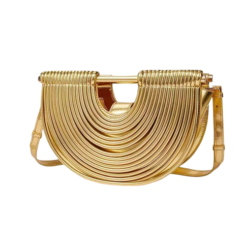 Ruched Half-Moon Handbag – Luxury Avant-Garde Crescent Top-Handle & Crossbody Bag