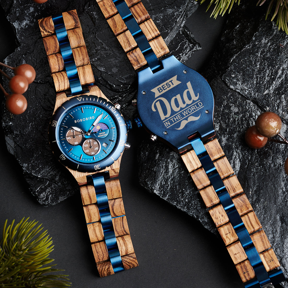 BOBO BIRD Personalized Men's Wooden Watch