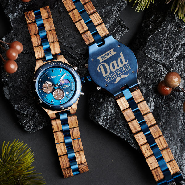 BOBO BIRD Personalized Men's Wooden Watch